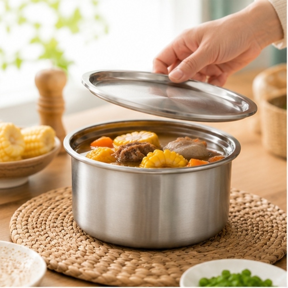 Meal Prep Usa - ถ้วยสแตนเลส 304 พร้อมฝาปิด สำหรับนึ่งไข่ อาหารเด็ก ขนมหวาน