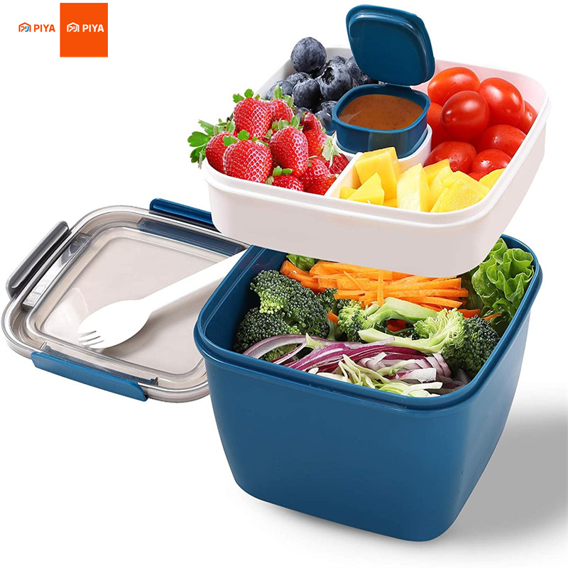 ภาชนะใส่อาหารกลางวันสลัดแบบพกพ - Salad Container Jar บทวิจารณ์และราคา