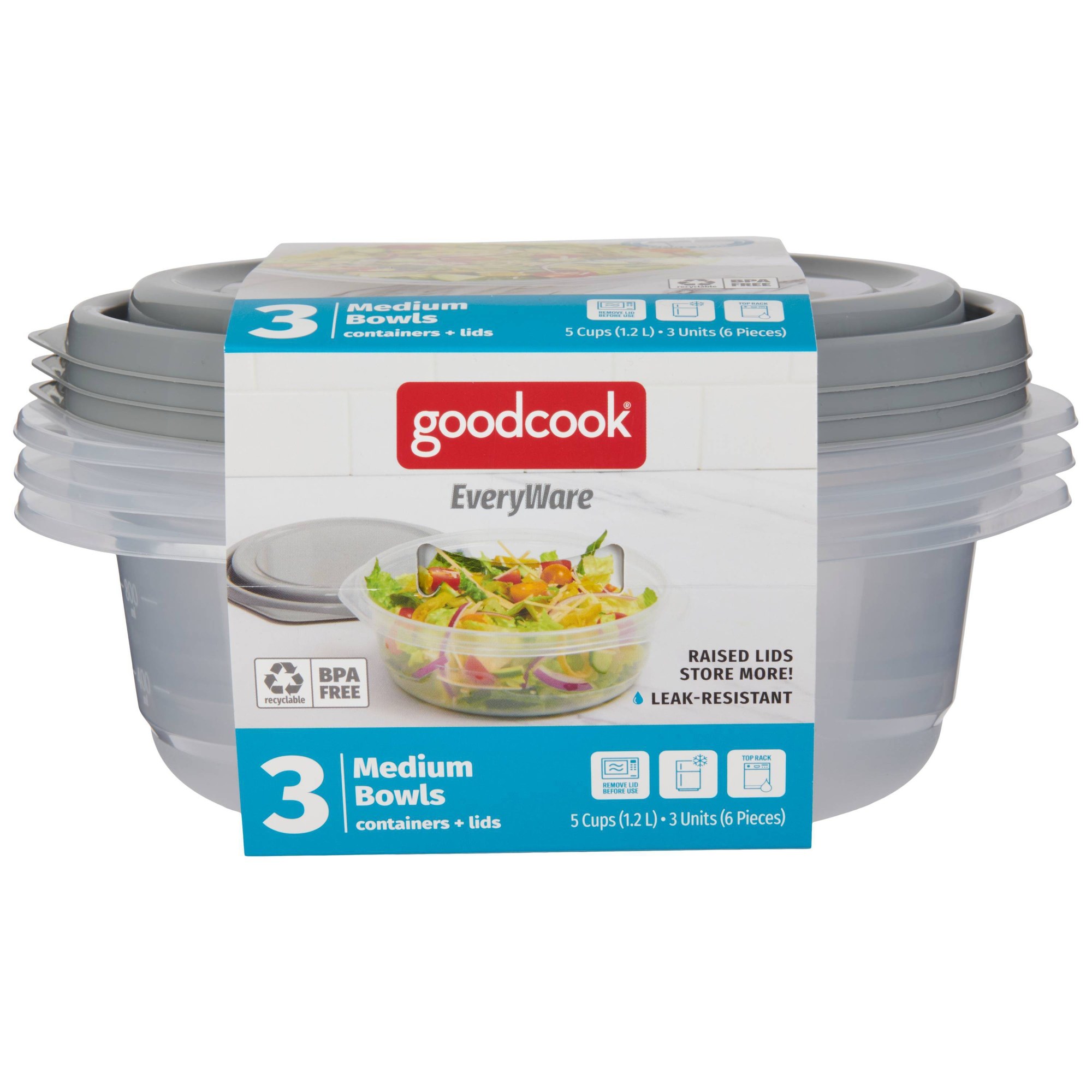 ชุดภาชนะเก็บอาหารทรงกลม 6 ชิ้น - Meal Prep Plan บทวิจารณ์และราคา