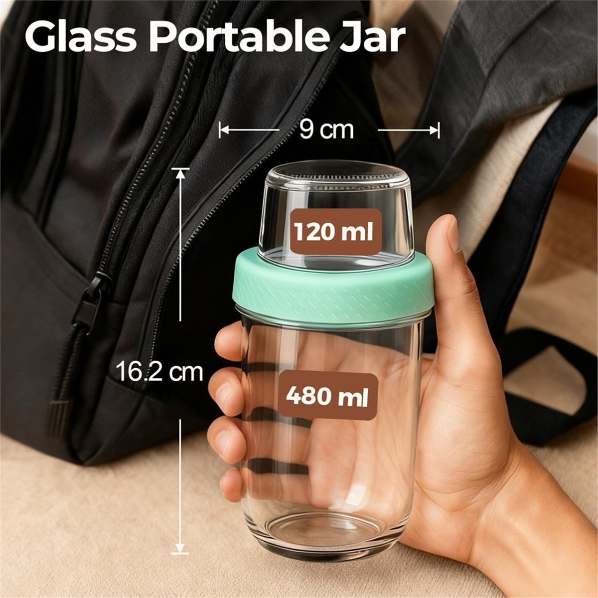 ขวดโอเวอร์ไนท์โอ๊ตพร้อมฝาปิด 4 - Overnight Oat Jar บทวิจารณ์และราคา