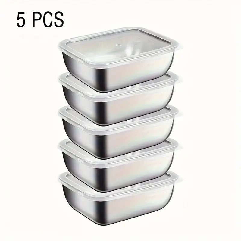 กล่องเก็บอาหารสแตนเลส 5 ชิ้น ก - Meal Prep Ideas บทวิจารณ์และราคา