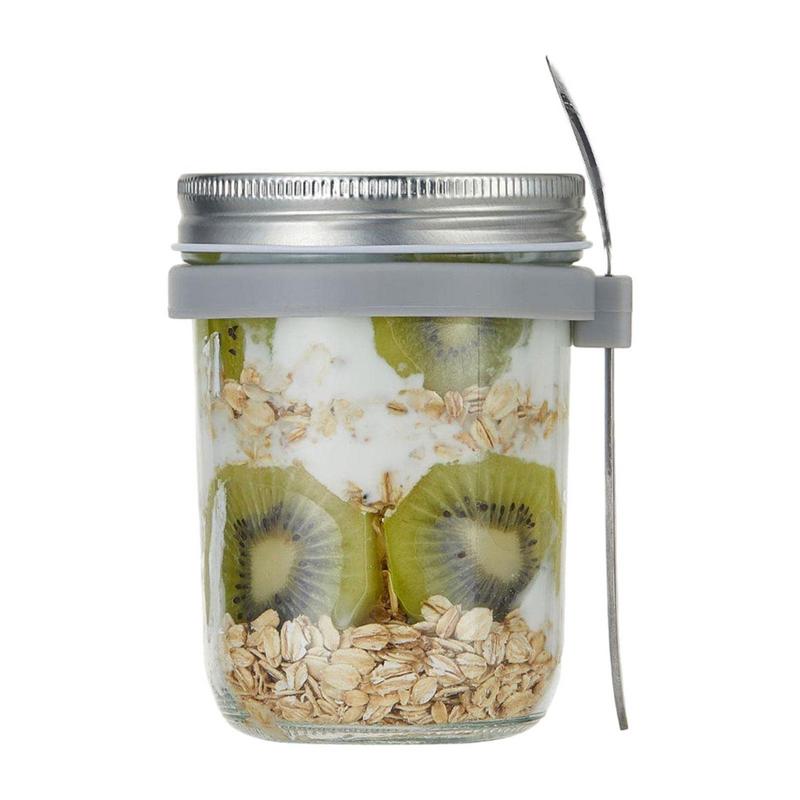 ขวดแก้วใส่อาหารแห้งขนาดใหญ่ 60 - Overnight Oat Jar บทวิจารณ์และราคา