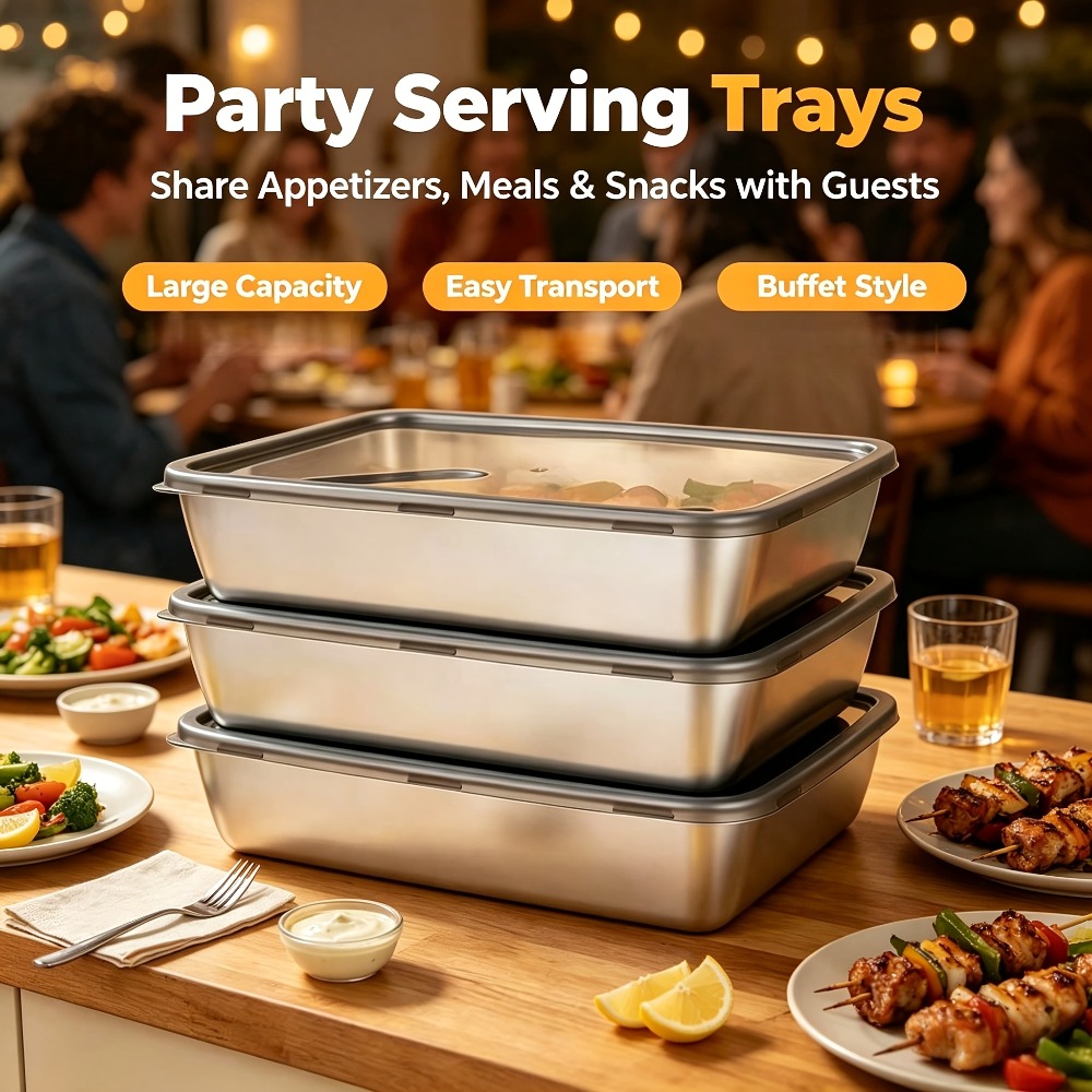 ถาดเก็บอาหารสแตนเลส 6 ชิ้น พร้ - Meal Prep Ideas บทวิจารณ์และราคา