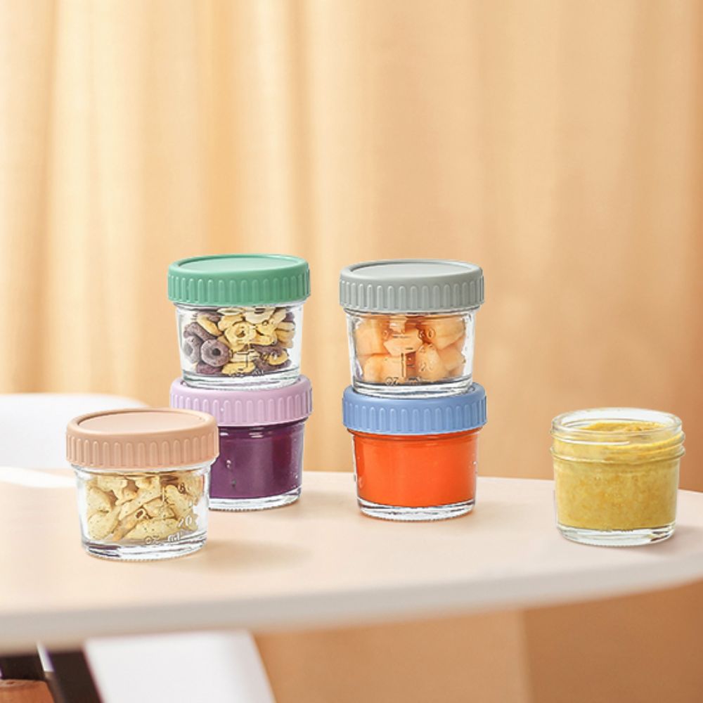 ขวดแก้วใส่อาหารเด็กแบบใช้ซ้ำได - Salad Container Jar บทวิจารณ์และราคา
