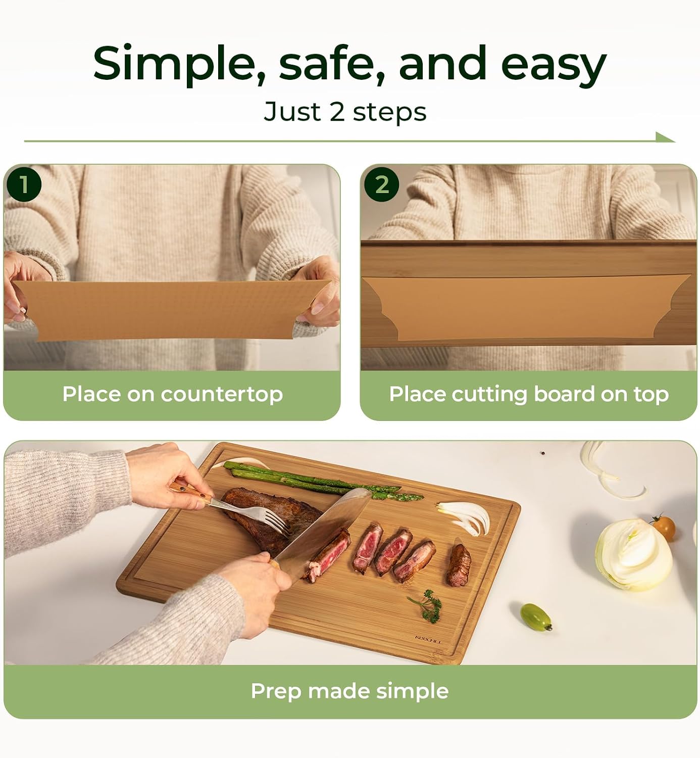 เขียงไม้ไผ่ Keechee พร้อมแผ่นก - Meal Prep Format บทวิจารณ์และราคา