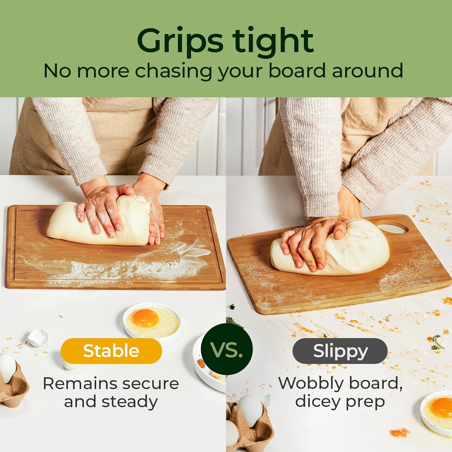 เขียงไม้ไผ่ Keechee พร้อมแผ่นก - Meal Prep Format บทวิจารณ์และราคา