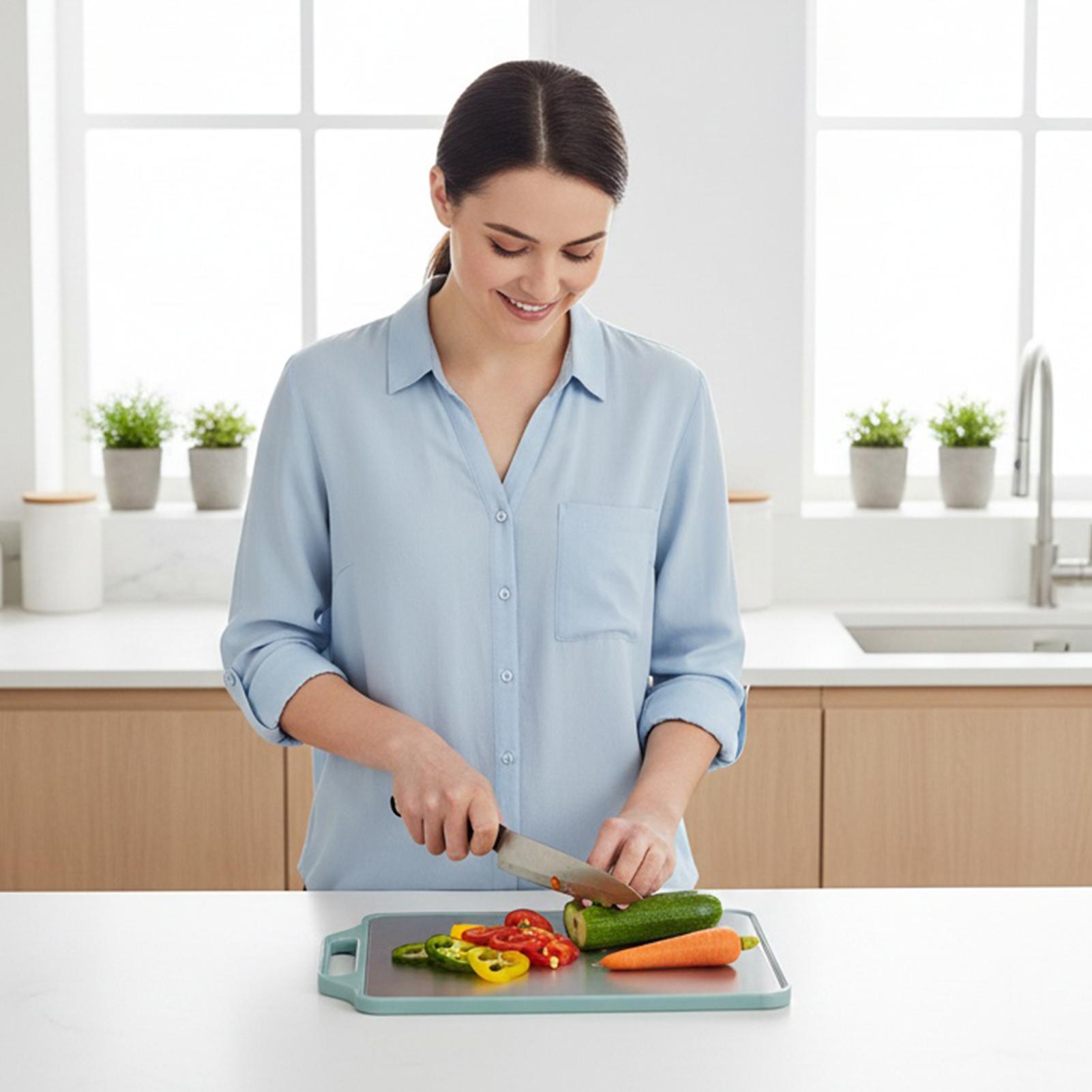 เขียงสองด้านพร้อมที่จับสำหรับเ - Meal Prep Format บทวิจารณ์และราคา