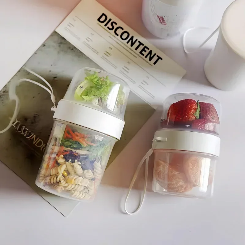 ชุดกล่องอาหารเช้าพร้อมฝาปิด ปร - Salad Container Jar บทวิจารณ์และราคา
