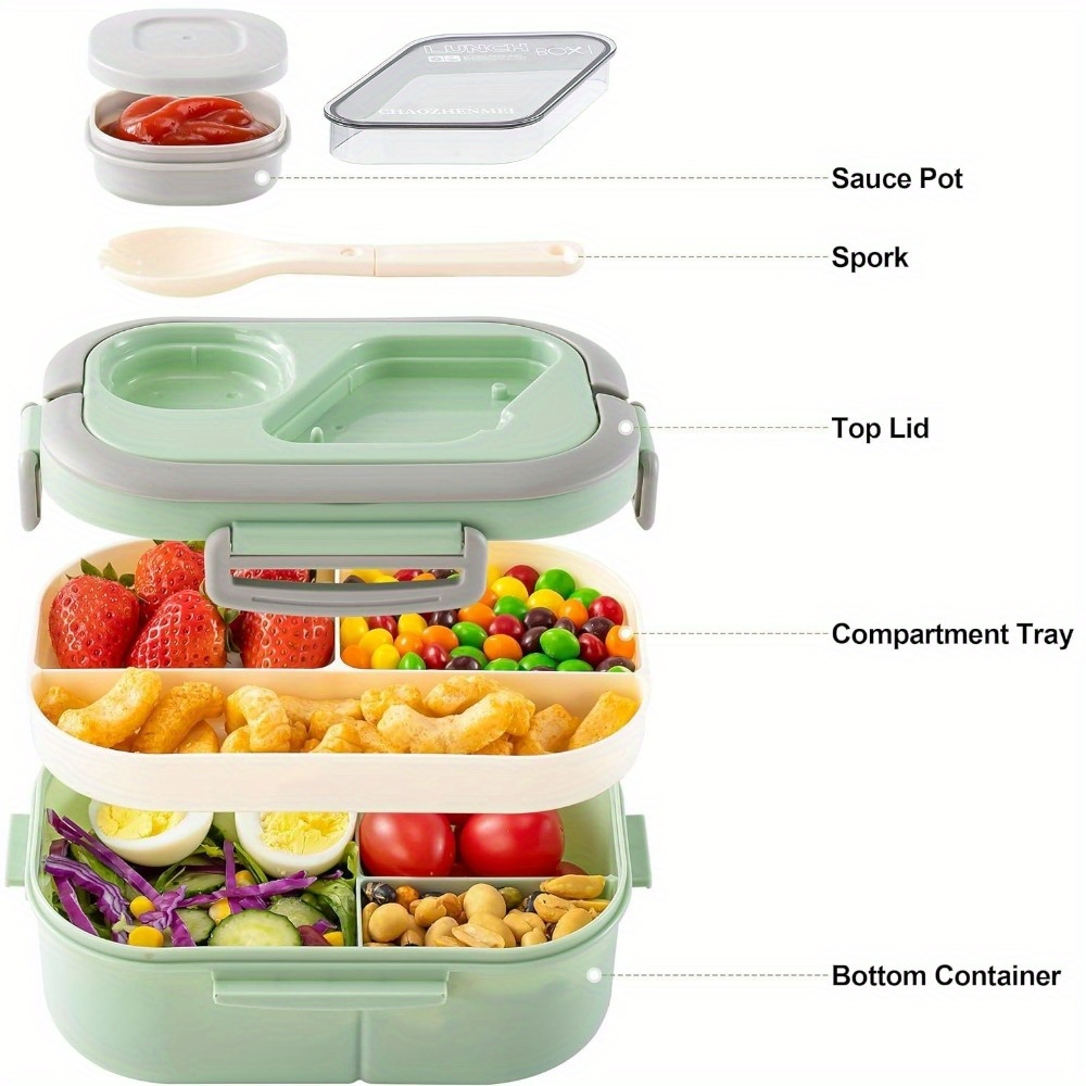 กล่องอาหารกลางวันเบนโตะ กล่องใ - Salad Container Jar บทวิจารณ์และราคา