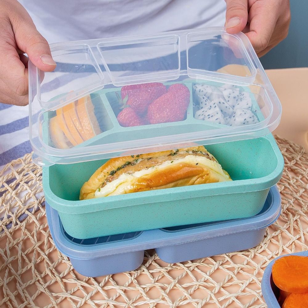 กล่องสแน็คแบบวางซ้อนกันได้4ช่อ - Meal Prep Meal Ideas บทวิจารณ์และราคา