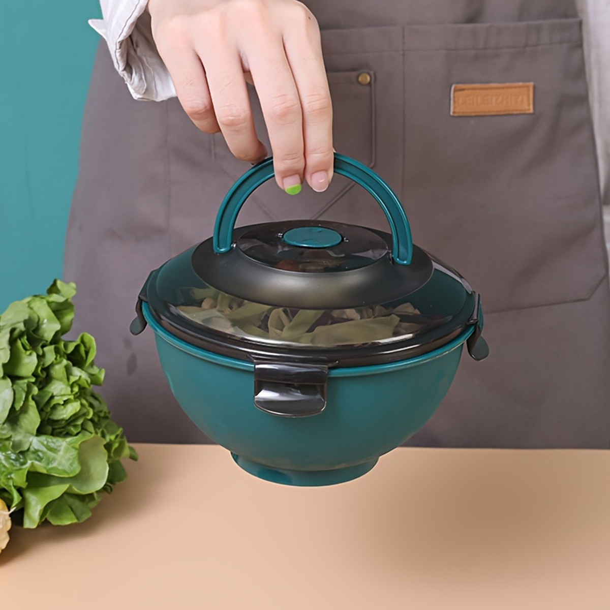 แบบพกพาสลัดก๋วยเตี๋ยวชามซุป Le - Salad Container Jar บทวิจารณ์และราคา