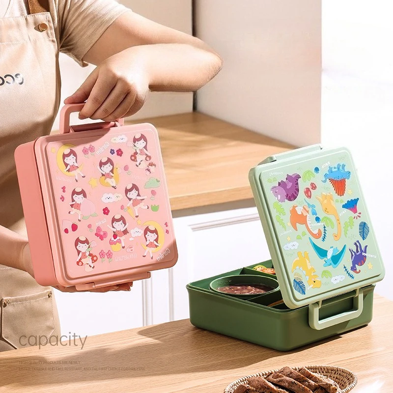 กล่องข้าวการ์ตูน กล่องเบนโตะสล - Salad Container Jar บทวิจารณ์และราคา