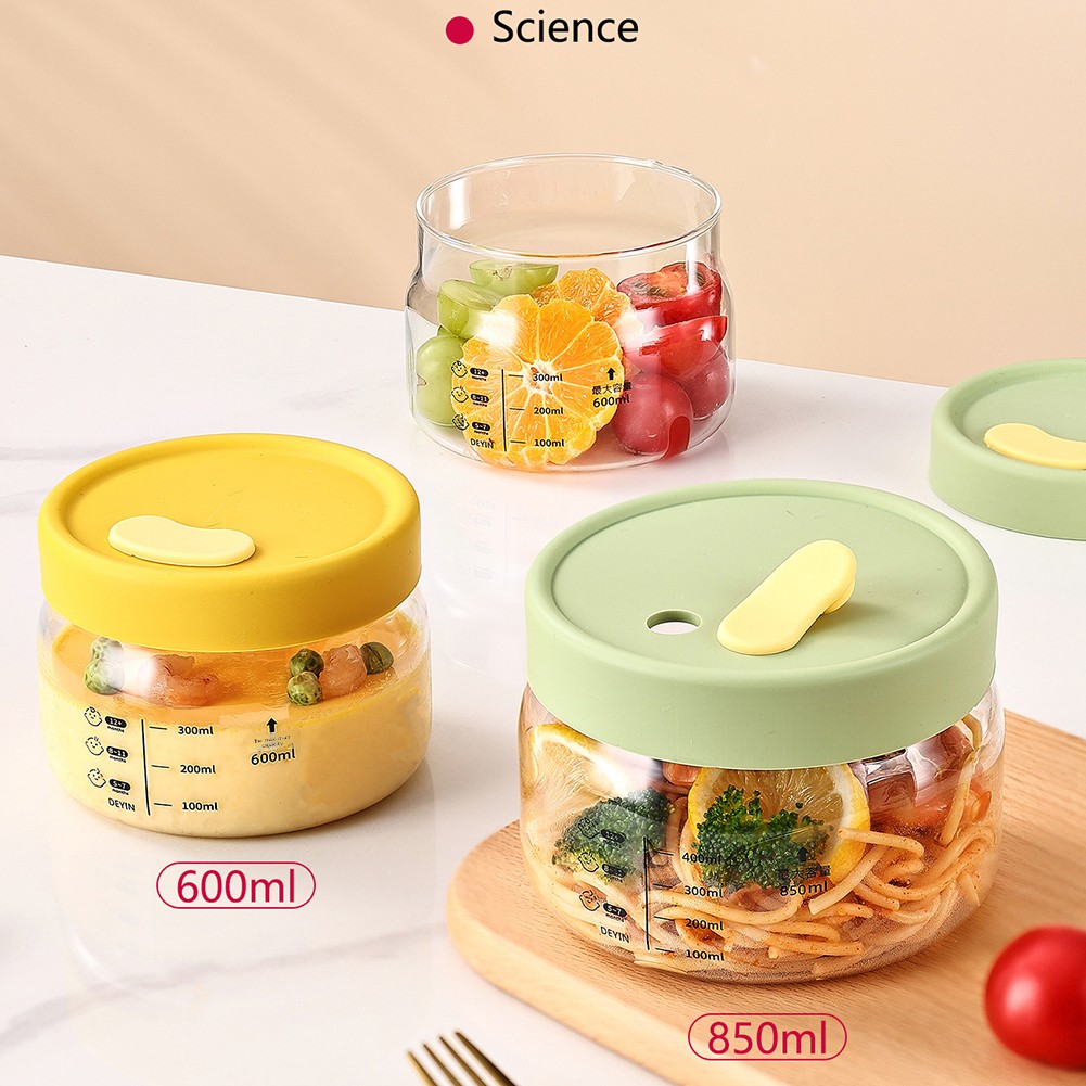 600-850ml ภาชนะเก็บอาหารแก้ว A - Meal Prep Plan บทวิจารณ์และราคา