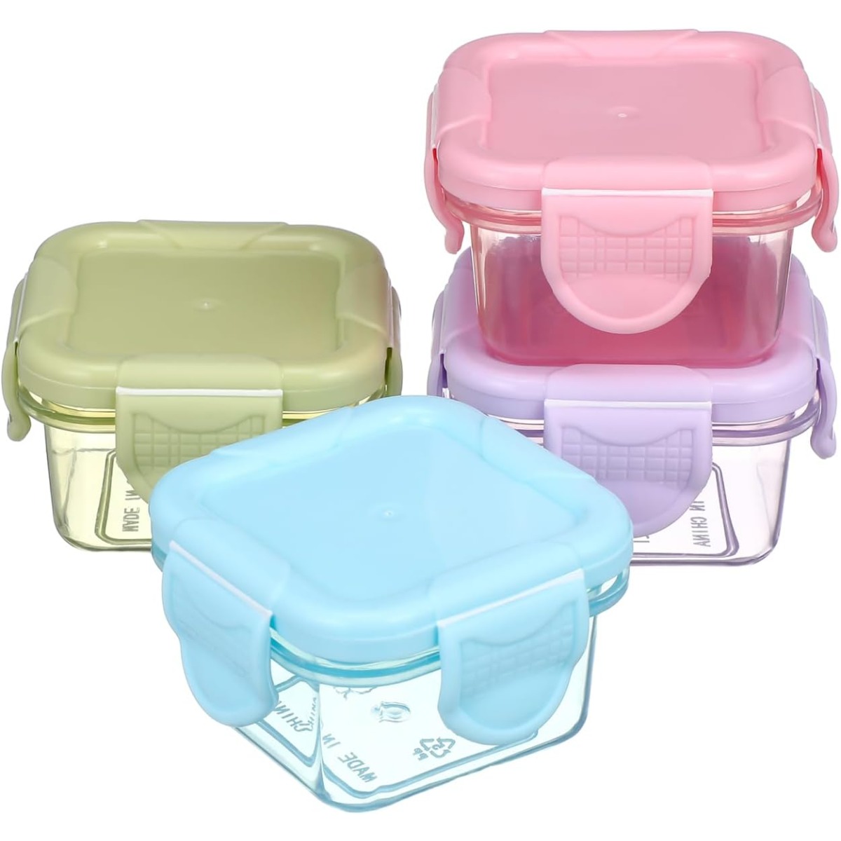 กล่องเก็บอาหาร 4 ชิ้น พร้อมฝาป - Meal Prep Plan บทวิจารณ์และราคา