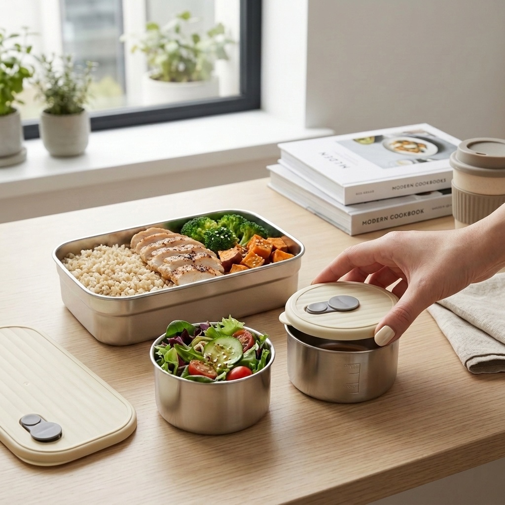 กล่องอาหารสแตนเลส 304 สำหรับไม - Meal Prep Ideas บทวิจารณ์และราคา