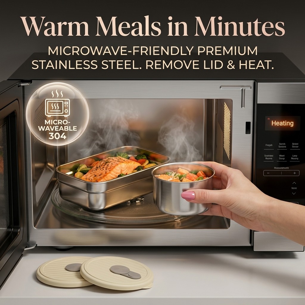 กล่องอาหารสแตนเลส 304 สำหรับไม - Meal Prep Ideas บทวิจารณ์และราคา