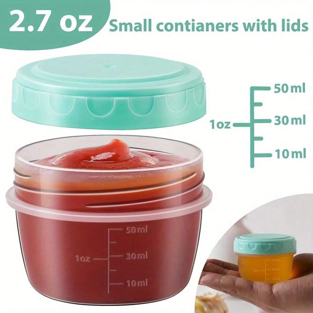 1-6 แพ็ค 2.7 ออนซ์สลัดคอนเทนเน - Salad Container Jar บทวิจารณ์และราคา