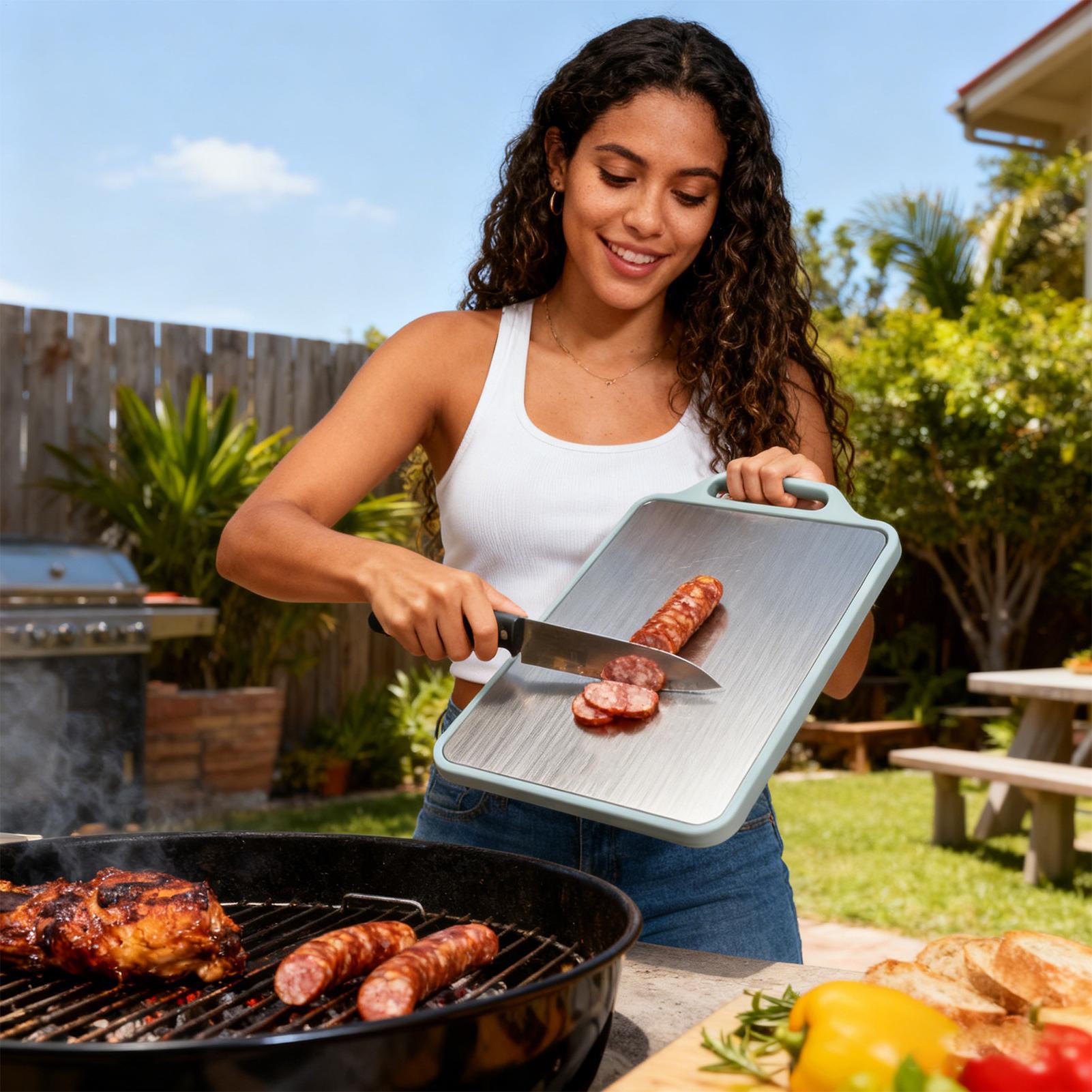 เขียงสองด้านพร้อมที่จับสำหรับห - Meal Prep Format บทวิจารณ์และราคา