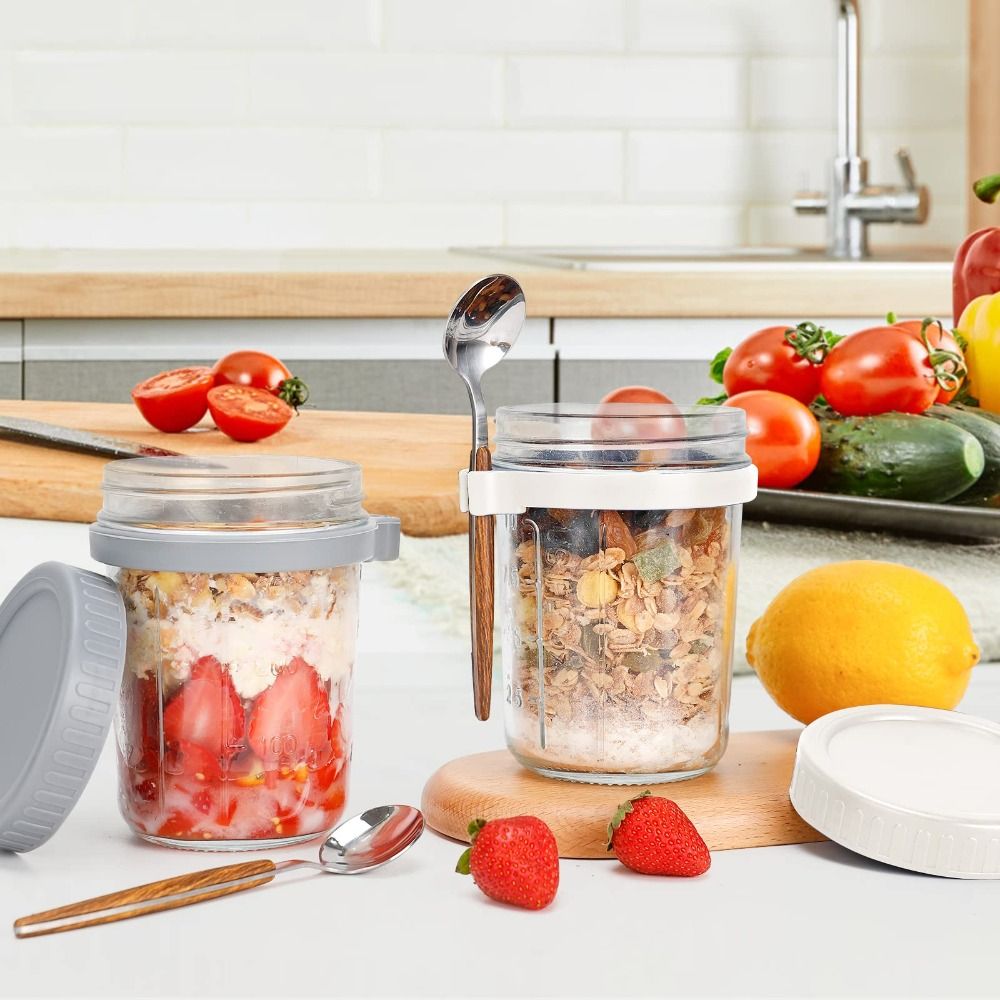 ขวดโยเกิร์ต 350 มล. ขวดโอ๊ตมีล - Overnight Oat Jar บทวิจารณ์และราคา