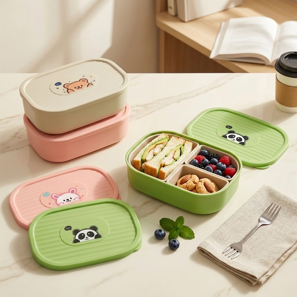 กล่องอาหารกลางวันพลาสติกน่ารัก - Salad Container Jar บทวิจารณ์และราคา