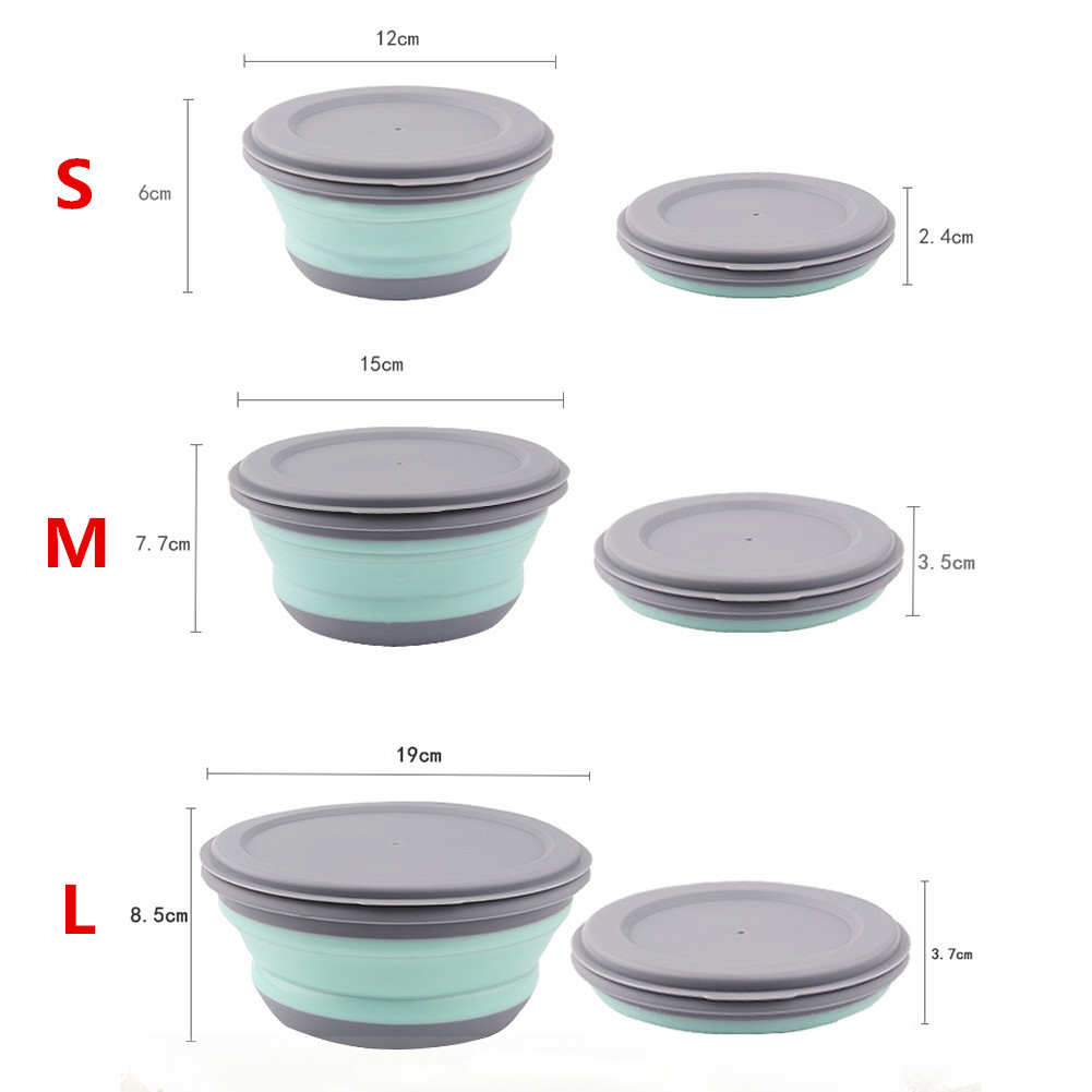 แบบพกพาพับกล่องอาหารกลางวันชุด - Salad Container Jar บทวิจารณ์และราคา